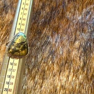 Pyrite Stone Set in Sterling Silver Ring